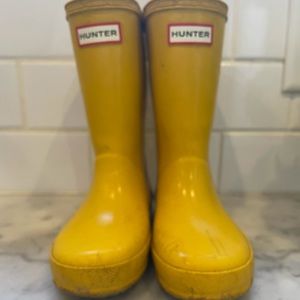 Yellow Hunter Rain Boots